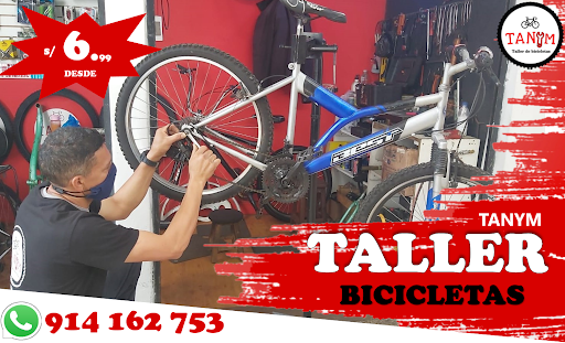 ‍‍TANYM TALLER BICICLETAS SURQUILLO- BICI, RESPUESTOS Y ACCESORIOS DE TUS MARCAS FAVORITAS (SHIMANO, SPECIALIZED...)